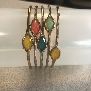 Set of 5 bangle bracelets
